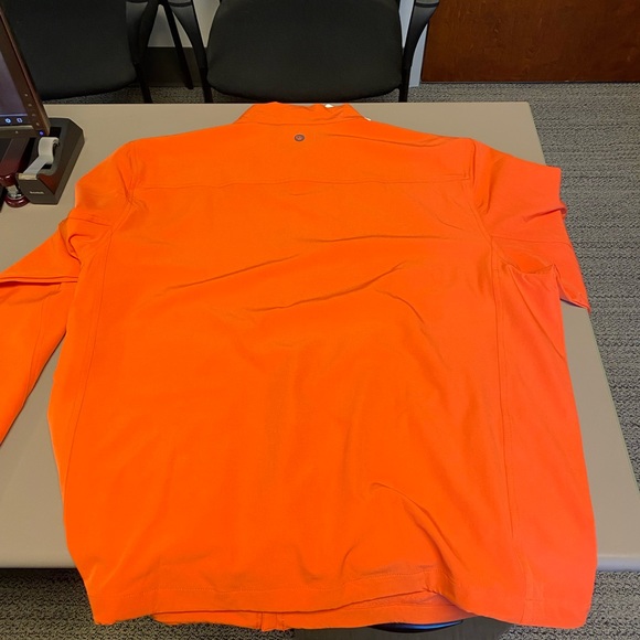 Graham Luxe Kash golf jacket. Color is called red/orange. - Picture 3 of 3